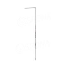 CUADRO, 9601A, stojka L s otvormi, 1780 x 310 mm, chróm