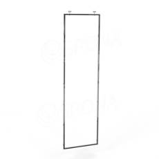 CUADRO, 9635A pojazdný rám 642 x 2200 mm, s úchytkami do koľajnice, chróm