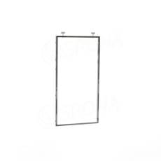 CUADRO, 9636A pojazdný rám 642 x 1180 mm, s úchytkami do koľajnice, chróm