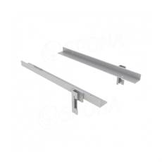 TRIPLO, 9373 držiak police, pár, matná biela