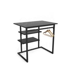 TRIPLO, 9381B KIT stolík s policami, 90 x 60 cm, výška 90 cm, čierny