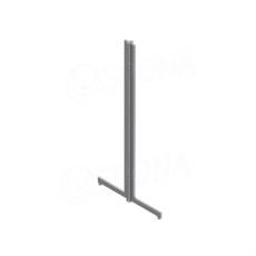 TECNIS, základňa dvojstranného stojanu, dĺžka 1400 mm, satin