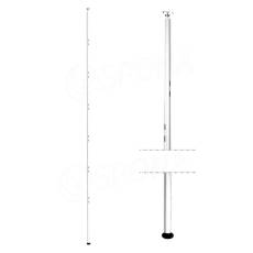 ROUND, stojka rozperná, výška 3000 mm, biela