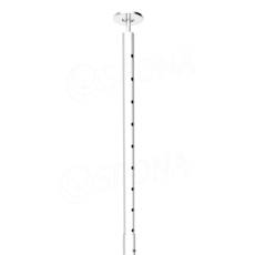 ROUND, nástavec k rozpernej stojke, výška 800 mm, biely