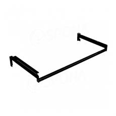 SUSPANCE, pár držiakov políc s vešiakovou tyčou, 600 x 350 mm, čierna