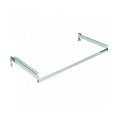 SUSPANCE, pár držiakov políc s vešiakovou tyčou, 600 x 350 mm, chróm