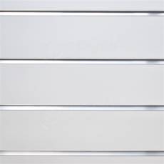 SLAT drážkový panel terminal 120 x 120 cm, 11 drážok, rozstup 10 cm, bez insertov, biela teplá