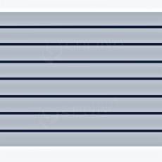 SLAT drážkový panel 120 x 120 cm, 11 drážok, rozstup 10 cm, bez insertov, stríeborný
