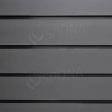 SLAT drážkový panel 120 x 240 cm, 23 drážok, rozstup 10 cm, bez insertov, antracit