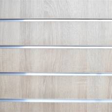 SLAT drážkový panel 120 x 240 cm, 23 drážok, rozstup 10 cm, bez insertov, dub bardolino