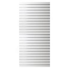 SLAT drážkový panel terminal 120 x 240 cm, 23 drážok, rozstup 10 cm, bez insertov, biely