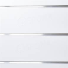 SLAT drážkový panel 120 x 240 cm, 15 drážok, rozstup 15 cm, bez insertov, biely