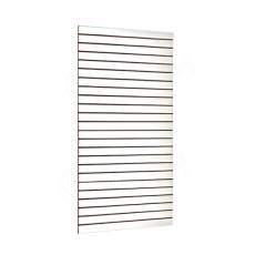 SLAT drážkový panel SLIM 120 x 240 cm, hrúbka 13,8 mm, 23 drážok, rozstup 10 cm, biely