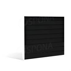 SLAT FIX drážkový panel 120 x 120 cm, 7 drážok, rozstup 15 cm, bez insertov, čierny