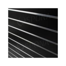 SLAT DREAM drážkový panel terminal 120,5 x 122 cm, 7 drážok, rozstup 15 cm, bez insertov, čierny