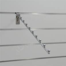 SLAT vodopád úzky, 9 guľôčok, dĺžka 400 mm, sklon 15°, chróm