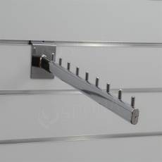 SLAT vodopád PRO, 9 kolíčkov, dĺžka 400 mm, sklon 5°, chróm