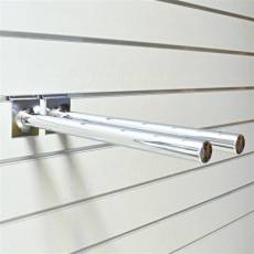 SLAT držiak políc okrúhly profil 340 mm, pár, chróm