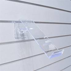 SLAT polica obuv otočná s dolnou zarážkou 70 x 220 mm, akryl