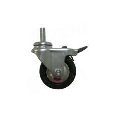 Koliesko priemer 60 mm, závit M10 x 15 mm, s brzdou, kov