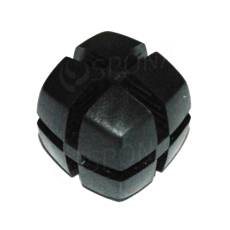 Kocka KUBIK 25 mm, pre sklo 4 mm, čierna