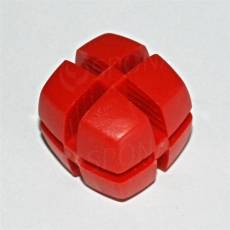 Kocka KUBIK 25 mm, pre sklo 4 mm, červená