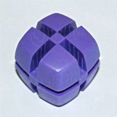 Kocka KUBIK 25 mm, pre sklo 4 mm, fialová