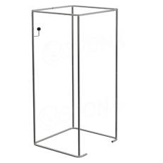 Prezliekacia kabínka, typ 915, 900 x 900 x 2000 mm, chróm