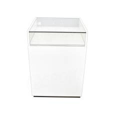 Pult BOX komplet presklený 62 x 93 x 65 cm, biele + čierne LTD