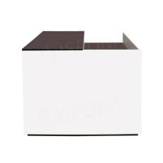 Pult BASIC 70 komplet pokladničný 98 x 93 x 71 cm, ľavý, biele + čierne LTD