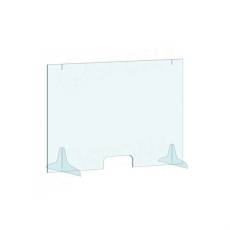 Ochranná stena na pult, 1000 x 800 mm, transparentná
